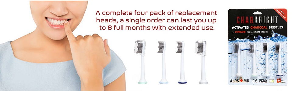 sonicare charcoal toothbrush head